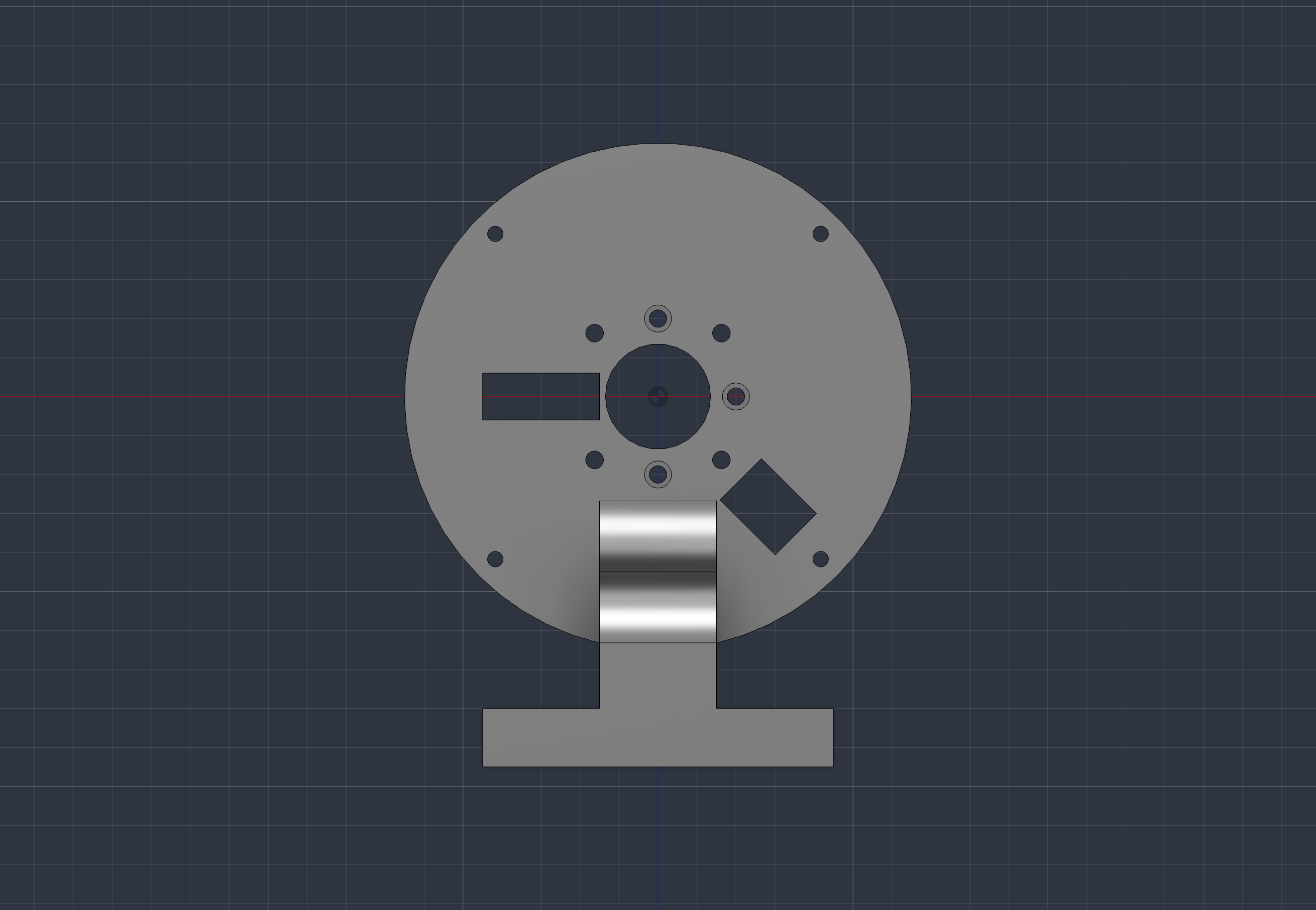 The printed motor test stand