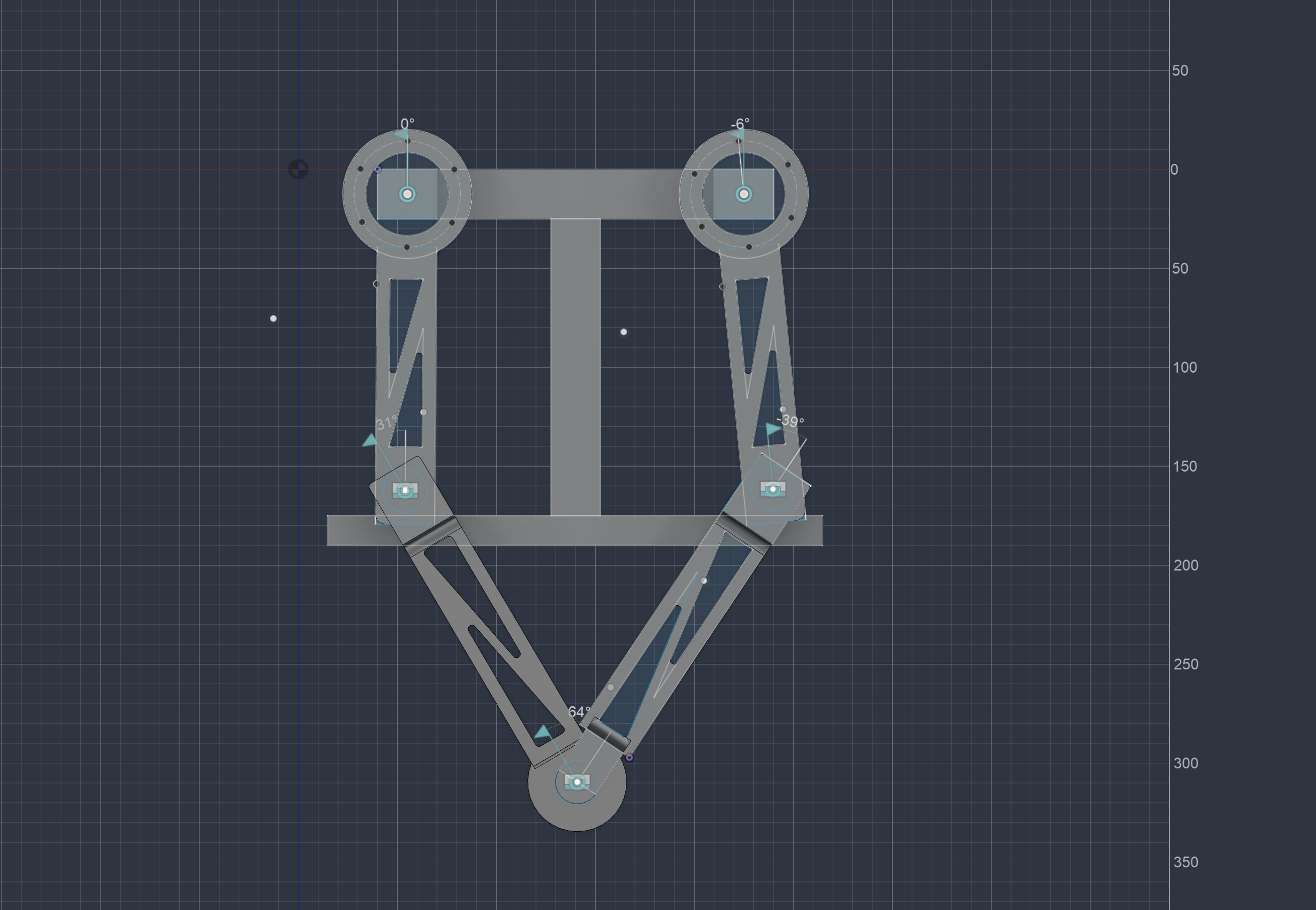 The five-bar leg design
